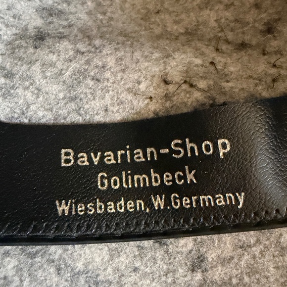 Vintage Wool Bavarian Oktoberfest Hat Gray Youth Size - Picture 9 of 14